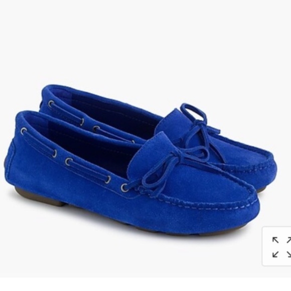 J. Crew Shoes - J. Crew Women’s Blue Driving Moccasins in Suede